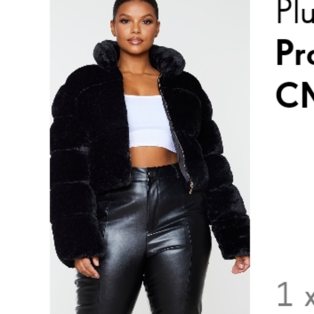 Faux fur coat